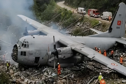 ترکیہ کی فضائیہ کا سی 130 طیارہ آذر بائیجان اور جارجیا کی سرحد کے قریب گر کر تباہ ، 20 اہلکار جاں بحق