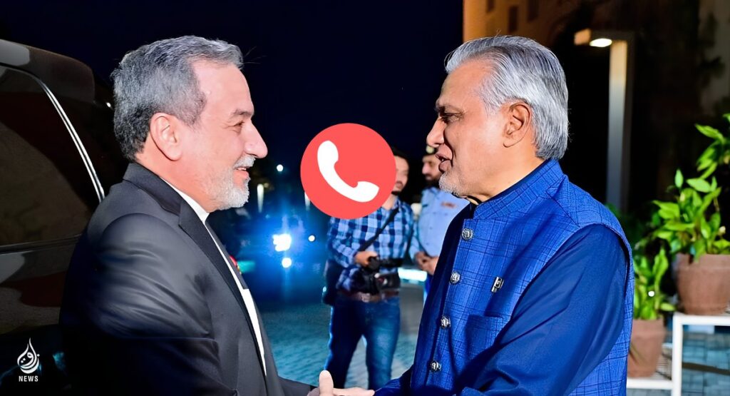ishaq dar dialed abbas araghchi